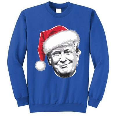 President Donald Trump Wearing A Christmas Santa Hat Xmas Cool Gift Sweatshirt