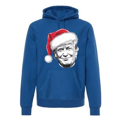 President Donald Trump Wearing A Christmas Santa Hat Xmas Cool Gift Premium Hoodie