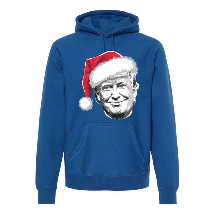 President Donald Trump Wearing A Christmas Santa Hat Xmas Cool Gift Premium Hoodie