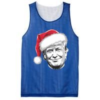 President Donald Trump Wearing A Christmas Santa Hat Xmas Cool Gift Mesh Reversible Basketball Jersey Tank