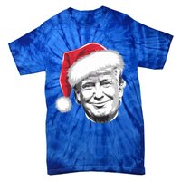 President Donald Trump Wearing A Christmas Santa Hat Xmas Cool Gift Tie-Dye T-Shirt