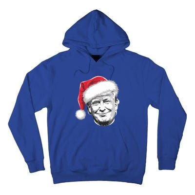 President Donald Trump Wearing A Christmas Santa Hat Xmas Cool Gift Tall Hoodie