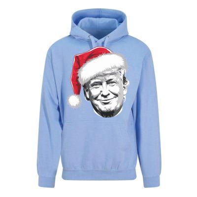 President Donald Trump Wearing A Christmas Santa Hat Xmas Cool Gift Unisex Surf Hoodie