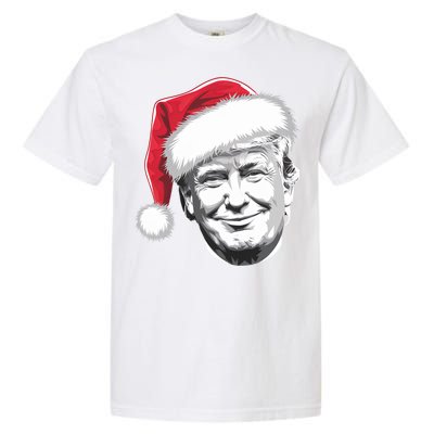 President Donald Trump Wearing A Christmas Santa Hat Xmas Cool Gift Garment-Dyed Heavyweight T-Shirt