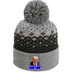 President Donald Trump Mugshot 2024 Not Guilty The Baniff Cuffed Pom Beanie