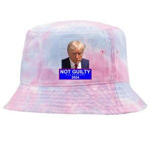 President Donald Trump Mugshot 2024 Not Guilty Tie-Dyed Bucket Hat