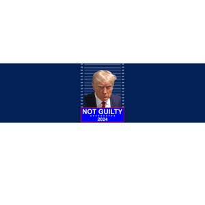 President Donald Trump Mugshot 2024 Not Guilty Bumper Sticker