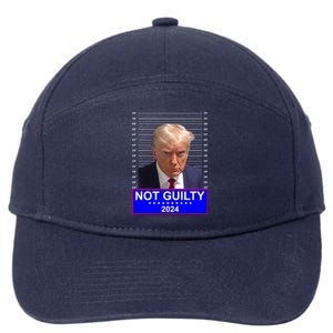 President Donald Trump Mugshot 2024 Not Guilty 7-Panel Snapback Hat