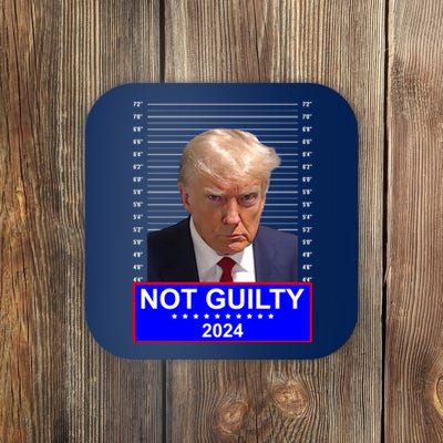 President Donald Trump Mugshot 2024 Not Guilty Coaster