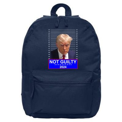 President Donald Trump Mugshot 2024 Not Guilty 16 in Basic Backpack