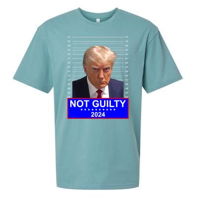 President Donald Trump Mugshot 2024 Not Guilty Sueded Cloud Jersey T-Shirt