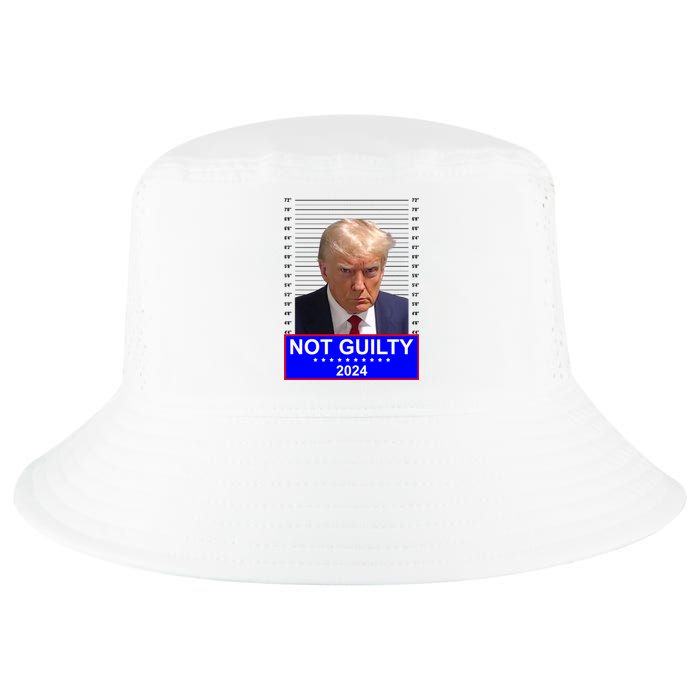 President Donald Trump Mugshot 2024 Not Guilty Cool Comfort Performance Bucket Hat