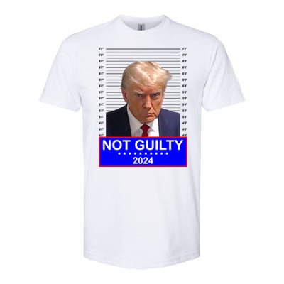 President Donald Trump Mugshot 2024 Not Guilty Softstyle® CVC T-Shirt