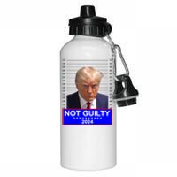 President Donald Trump Mugshot 2024 Not Guilty Aluminum Water Bottle