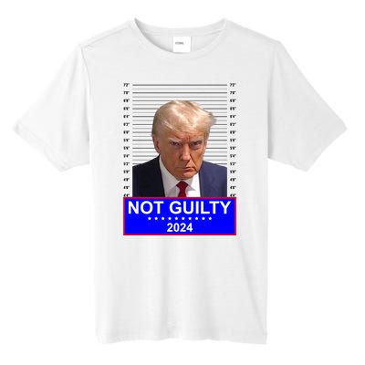 President Donald Trump Mugshot 2024 Not Guilty Tall Fusion ChromaSoft Performance T-Shirt