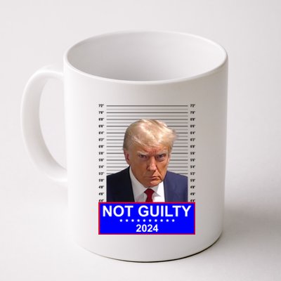 President Donald Trump Mugshot 2024 Not Guilty Coffee Mug