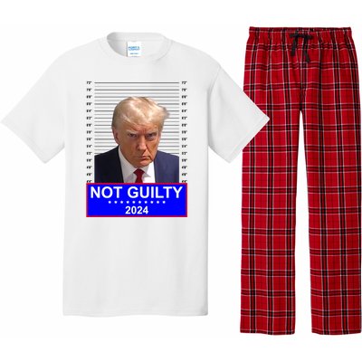 President Donald Trump Mugshot 2024 Not Guilty Pajama Set