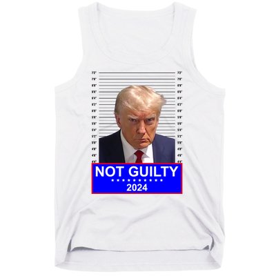 President Donald Trump Mugshot 2024 Not Guilty Tank Top