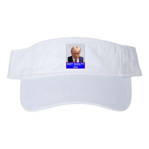 President Donald Trump Mugshot 2024 Not Guilty Valucap Bio-Washed Visor