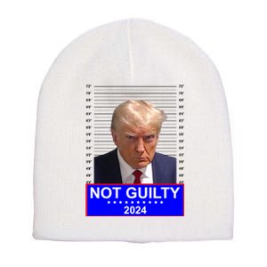 President Donald Trump Mugshot 2024 Not Guilty Short Acrylic Beanie