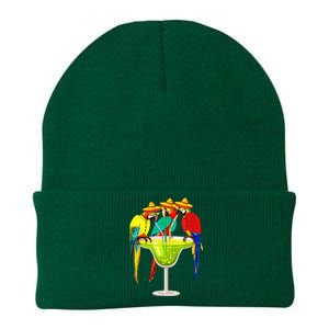 Parrots Drinking Tequila Cinco De Mayo Mexican Fiesta Lovers Knit Cap Winter Beanie