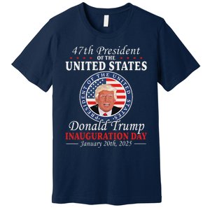 President Donald Trump Inauguration Day 2025 Memorabilia Premium T-Shirt