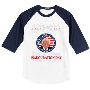 President Donald Trump Inauguration Day 2025 Memorabilia Baseball Sleeve Shirt