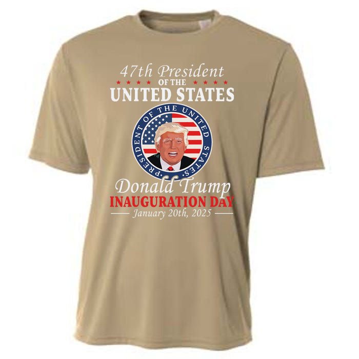 President Donald Trump Inauguration Day 2025 Memorabilia Cooling Performance Crew T-Shirt