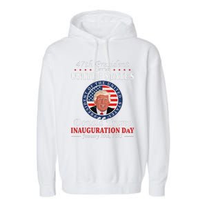 President Donald Trump Inauguration Day 2025 Memorabilia Garment-Dyed Fleece Hoodie