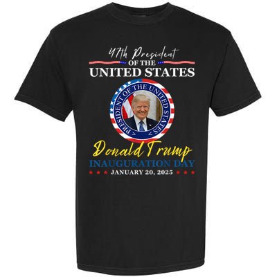 President Donald Trump Inauguration Day 2025 Memorabilia Garment-Dyed Heavyweight T-Shirt