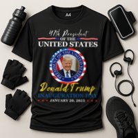 President Donald Trump Inauguration Day 2025 Memorabilia Cooling Performance Crew T-Shirt