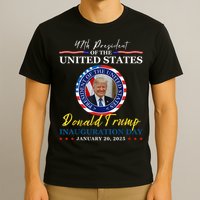 President Donald Trump Inauguration Day 2025 Memorabilia T-Shirt
