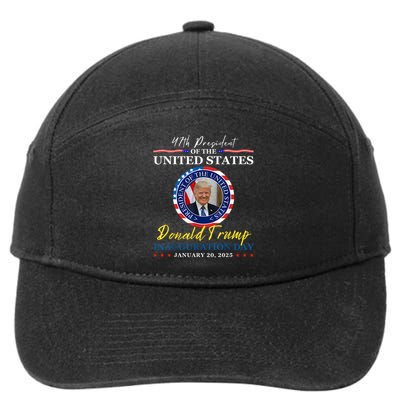 President Donald Trump Inauguration Day 2025 Memorabilia 7-Panel Snapback Hat