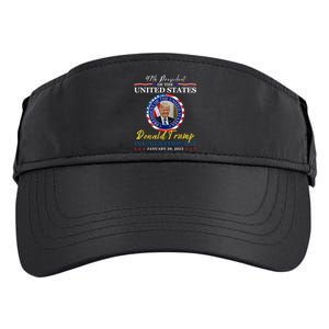 President Donald Trump Inauguration Day 2025 Memorabilia Adult Drive Performance Visor