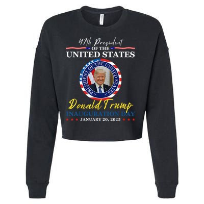 President Donald Trump Inauguration Day 2025 Memorabilia Cropped Pullover Crew
