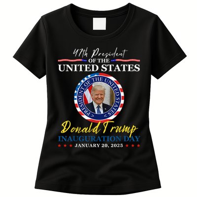 President Donald Trump Inauguration Day 2025 Memorabilia Womens T-Shirt