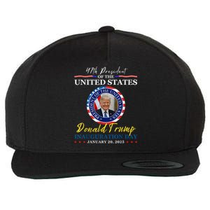 President Donald Trump Inauguration Day 2025 Memorabilia Wool Snapback Cap