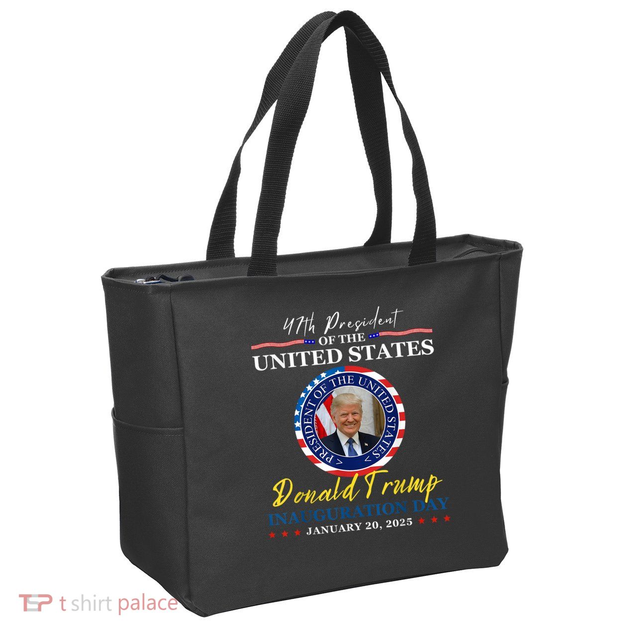 President Donald Trump Inauguration Day 2025 Memorabilia Zip Tote Bag