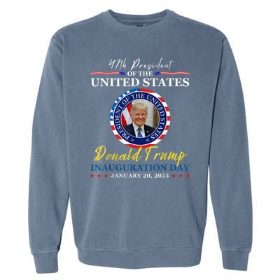 President Donald Trump Inauguration Day 2025 Memorabilia Garment-Dyed Sweatshirt