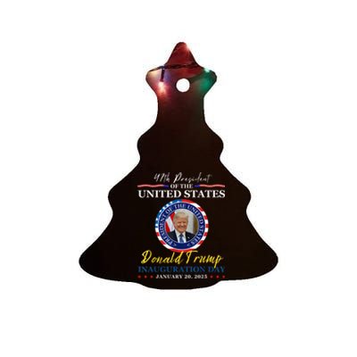 President Donald Trump Inauguration Day 2025 Memorabilia Ceramic Tree Ornament