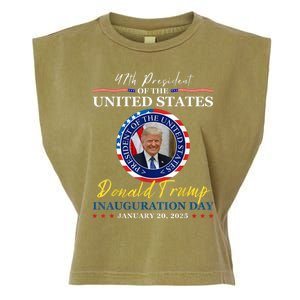 President Donald Trump Inauguration Day 2025 Memorabilia Garment-Dyed Women's Muscle Tee