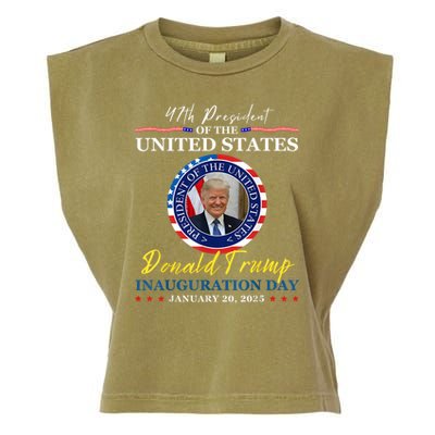 President Donald Trump Inauguration Day 2025 Memorabilia Garment-Dyed Women's Muscle Tee