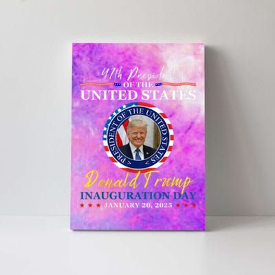 President Donald Trump Inauguration Day 2025 Memorabilia Canvas