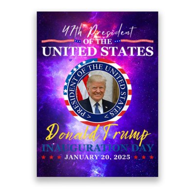 President Donald Trump Inauguration Day 2025 Memorabilia Poster