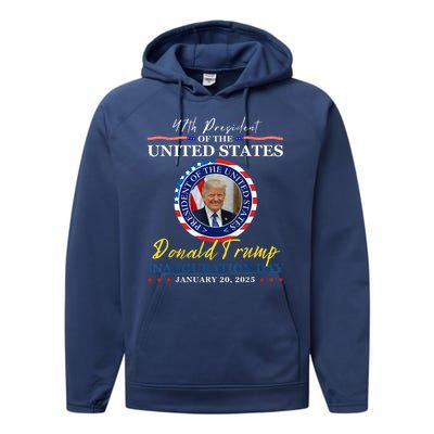 President Donald Trump Inauguration Day 2025 Memorabilia Performance Fleece Hoodie