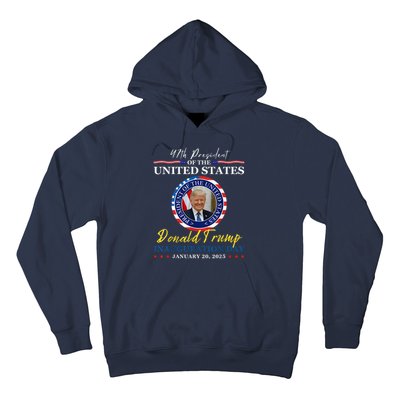 President Donald Trump Inauguration Day 2025 Memorabilia Hoodie