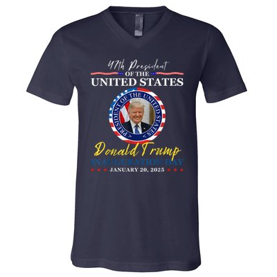 President Donald Trump Inauguration Day 2025 Memorabilia V-Neck T-Shirt