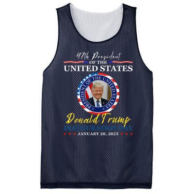 President Donald Trump Inauguration Day 2025 Memorabilia Mesh Reversible Basketball Jersey Tank