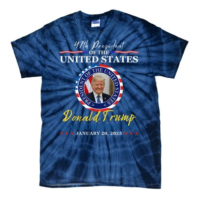 President Donald Trump Inauguration Day 2025 Memorabilia Tie-Dye T-Shirt