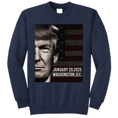 President Donald Trump 2025 Inauguration Date Commemorative Sweatshirt